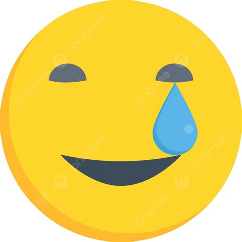 Face With Happy Tears Symbol Smiling Element Vector Symbol Smiling