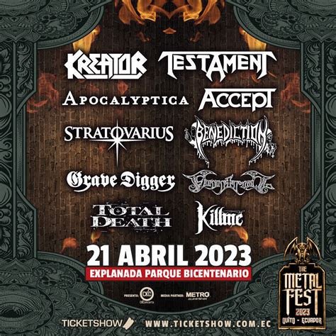 Ticket Show On Twitter The Metal Fest Ecuador Los Ha Escuchado Y