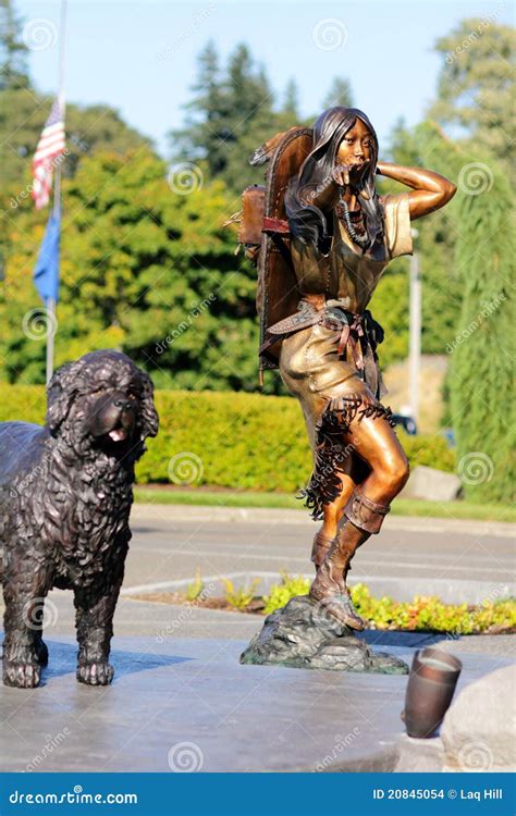 Sacagawea stock photo. Image of bronzed, exploration - 20845054