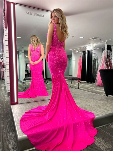 Hot Pink Prom Dress