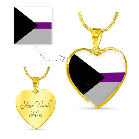 Demisexual Necklace Demi Pride Jewelry Demisexual T Demiromantic Panromantic Pride