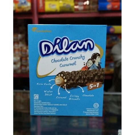 Dilan Chocolate Crunchy Caramel 12 Pcs Shopee Malaysia