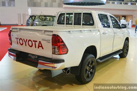 Toyota Hilux TRD rear three quarter Motorshow Focus