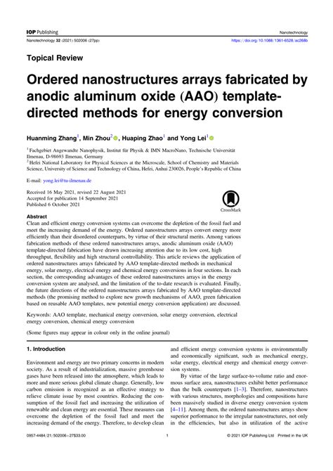 Ordered Nanostructures Arrays Fabricated By Anodic Aluminum Oxide AAO