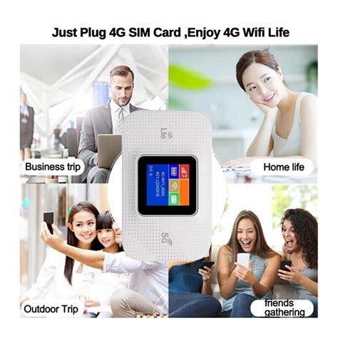 G Mifi Portable Wifi Router Color Display M Mah With Sim Card