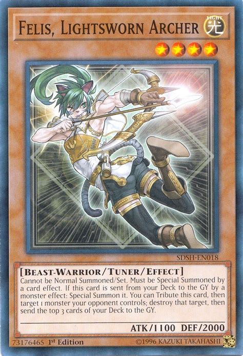 Felis Lightsworn Archer Structure Deck Shaddoll Showdown Yugioh