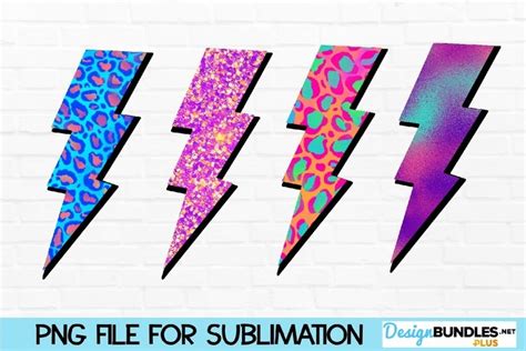 Leopard Lightning Bolts Sublimation 4 Sublimation Elements