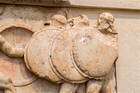 Siphnian Treasury Gigantomachy Frieze On The Siphnian Trea Flickr