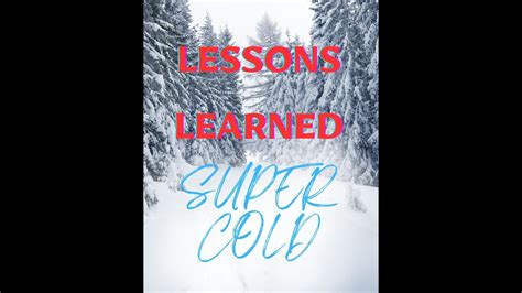 Super COLD Winter Lessons Learned S4e17 YouTube