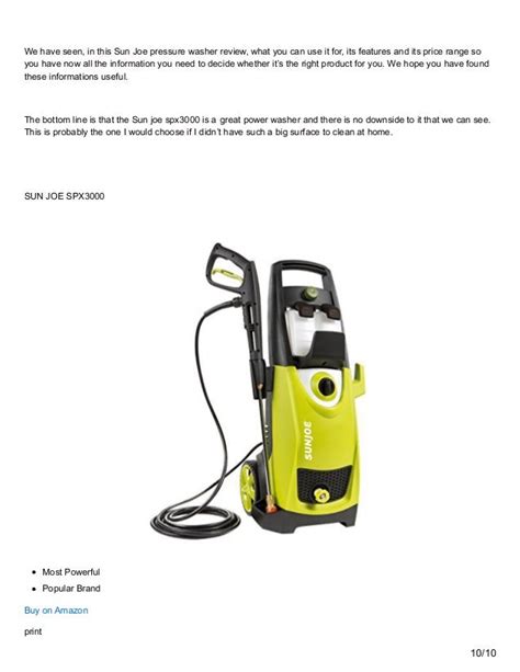 Sun Joe Pressure Washer