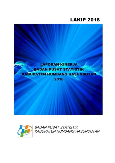 Pdf Laporan Kinerja Badan Pusat Statistik Kabupaten · 2019 05 02