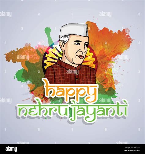 Jawaharlal Nehru Jayanti Stock Vector Image And Art Alamy