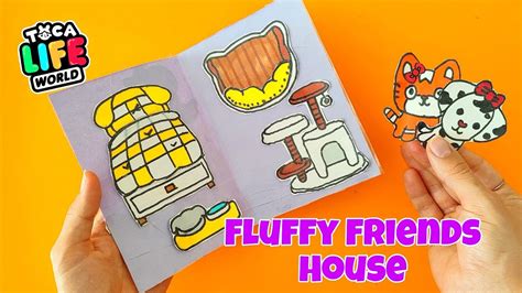 Toca Fluffy Friends House Design😻🐶 Toca Handmade Sticker Book Toca