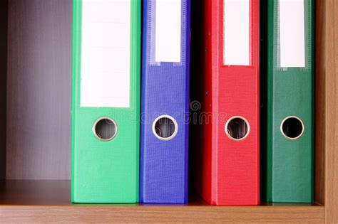 Colorful office folders stock image. Image of information - 18016021