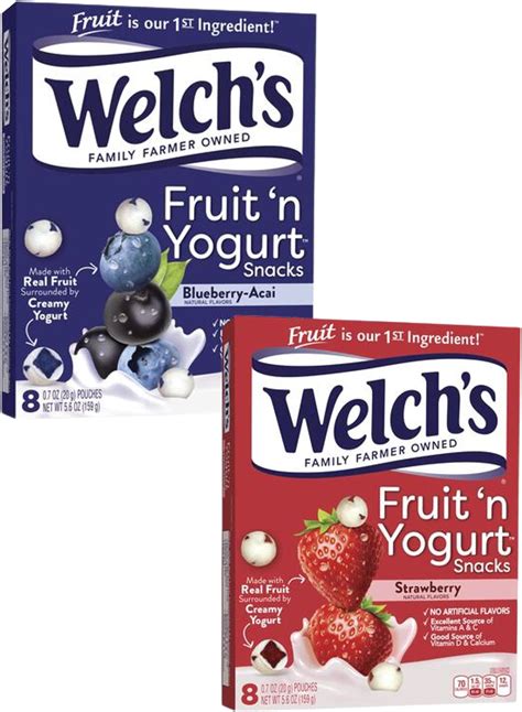 Welch S Fruit N Yogurt Fruit Snacks Treat Bundle Variety Pack Includes Fruit And