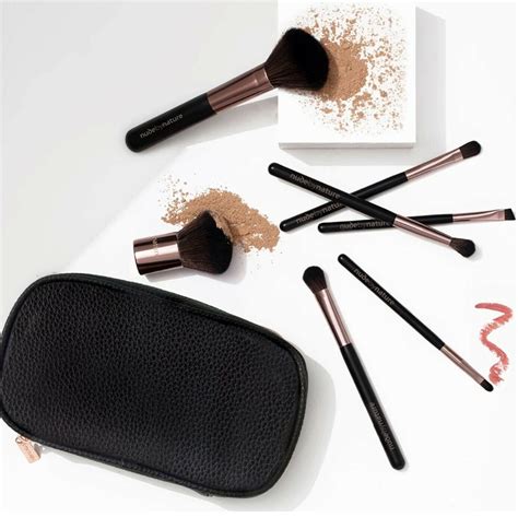 Nude By Nature Essential Collection 7 Piece Brush Kit Cosmetic Makeup