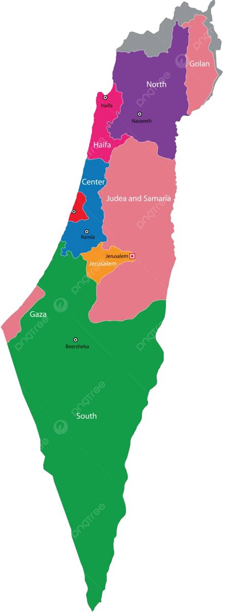 Mapa De Israel Cidade De Israel Israel Vetor Png Israelense Israel