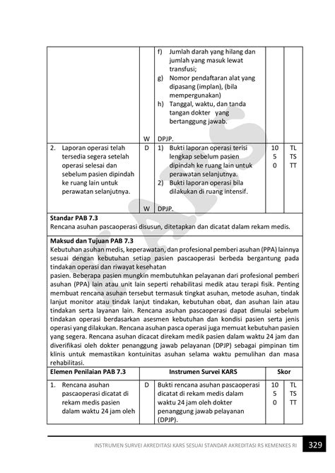 Instrumen Survei Akreditasi Kars Sesuai Starkes Open