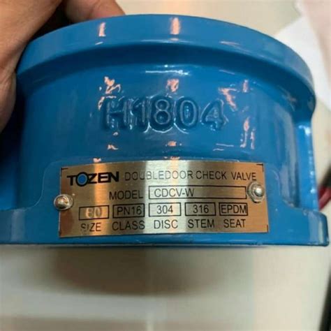 Promo Wafer Check Valve TOZEN JIS 10K Cast Iron 4 Inch DN 100 Diskon