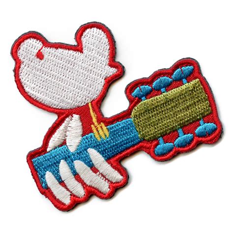 Woodstock Logo Patch Small Musical Dove Embroidered Iron On Patch