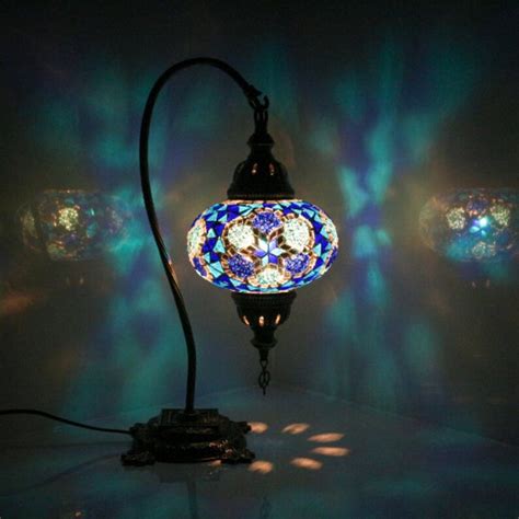 Mosaik Tischlampe Mosaiklampe Handgearbeitet Orientalische Etsy De