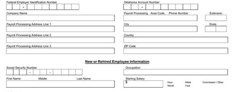 Oklahoma New Hire Reporting PDF Form FormsPal