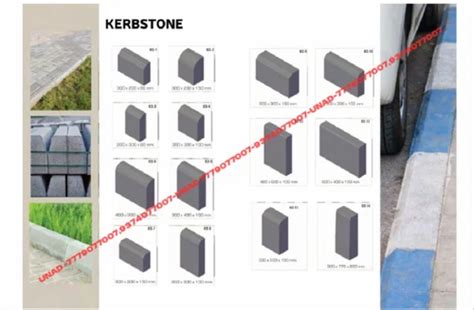 Kerb Stone Paver Block Thickness Mm At Rs Sq Ft