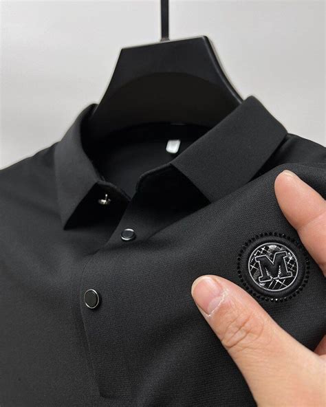 Hair Mouldani Kang Fashion High End Embroidered Polo Shirt Short Sleeve Mens Lapel Top 2023