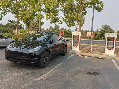 First road trip in a Tesla! 1,200 miles in and loving it. This is at a supercharger in Napa, CA ...