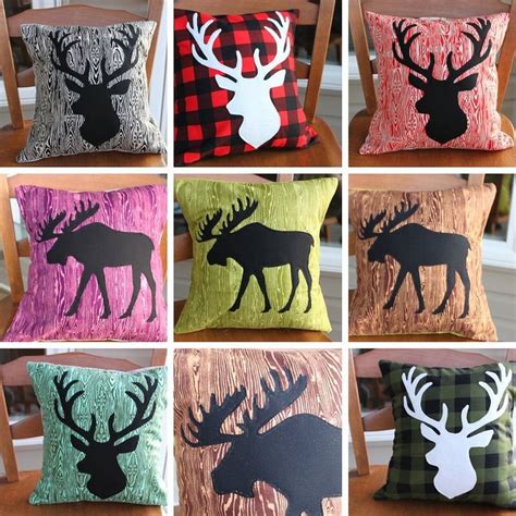 Moose And Deer 🦌🦌🦌pillows Are Made Up And Listed On Our Website Under