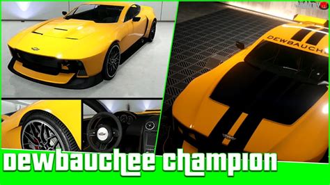 Buying And Customizing Dewbauchee Champion With Missile Lock On Jammer