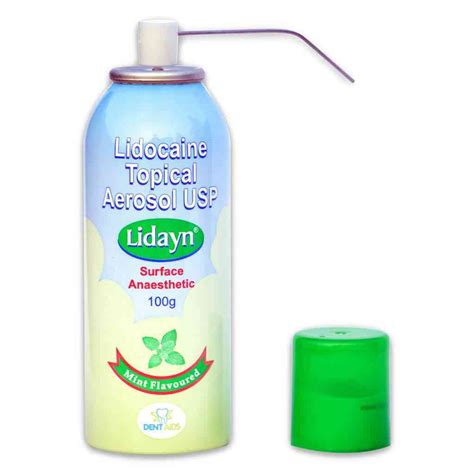 Healthway Lidayn Lidocaine Topical Aerosol Spray Mint Flavor