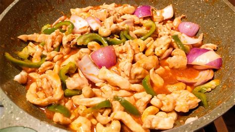 Easy Thai Chicken Cashew Nut Recipe Youtube