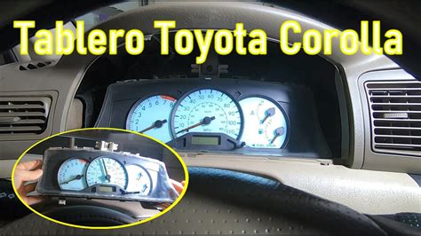 Como Quitar Tablero De Toyota Corolla Youtube