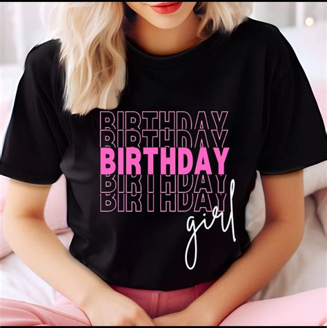 Birthday Girl Shirt Birthday Party Girl Shirt Birthday Tee T For Her Pink Birthday Shirt