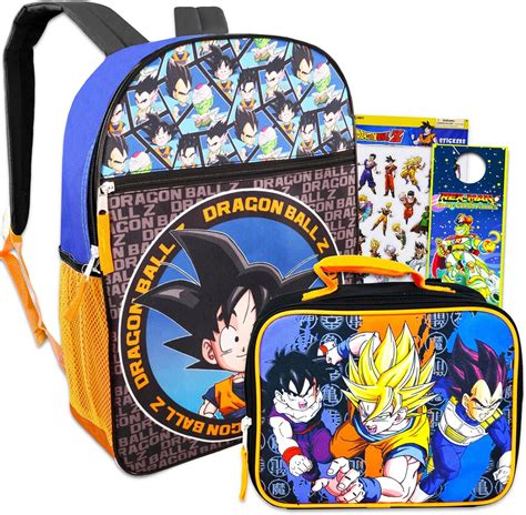 Amazon Action Comics Mochila Dragon Ball Z Con Lonchera Paquete