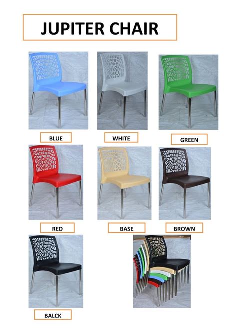 Polypropylene With Steel Legs Mix Cafeteria Chairs For Cafe And Garden