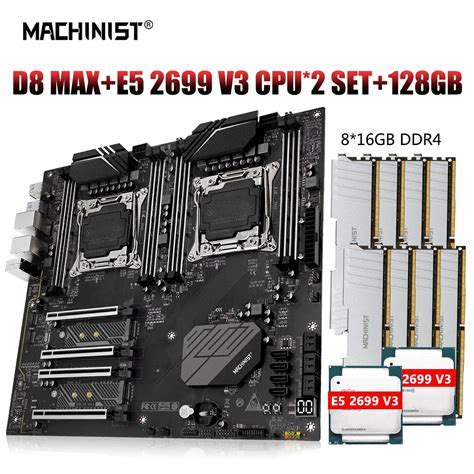 MACHINIST X99 D8 MAX Motherboard Intel LGA 2011 3 Xeon E5 2699 V3