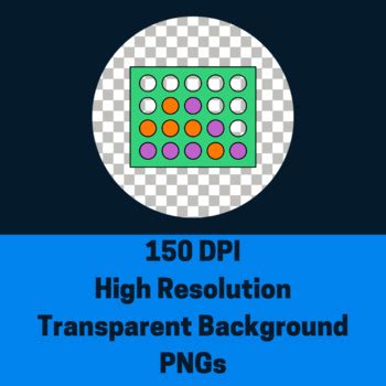 DIGI - Four in a Row Game (Connect the Dots) - Movable Graphics Clipart