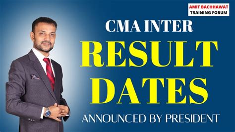 Breaking News For Cma Students Cma Inter And Final Result Date