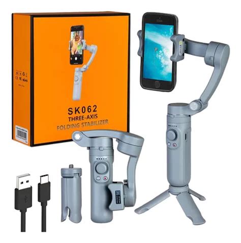 Estabilizador Gimbal 3 Eixos Celular Ios Android Bluetooth