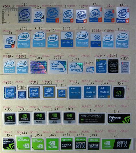 Adesivo Processore Pc Laptop Pentium Pentium Dual Core Pentium M