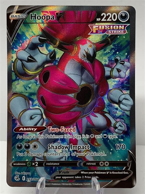 Pokemon Hoopa V 253 264 Fusion Strike Sword Shield FULL ART EBay