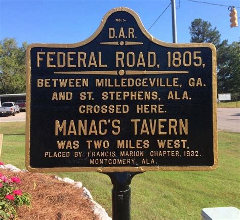 Federal Road 1805 Historical Marker