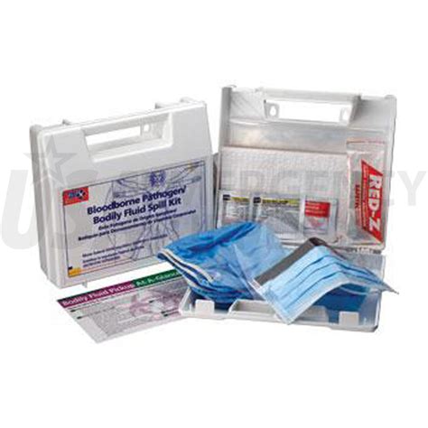 Bloodborne Pathogen Bodily Fluid Spill Kit Plastic Case Usa Emergency