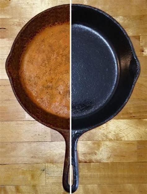 How To Restore And Season A Rusty Cast Iron Skillet Rusty Cast Iron