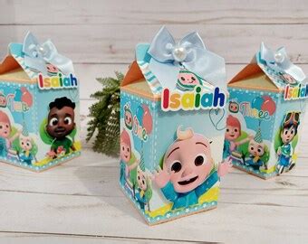 Personalized Cocomelon Tin Box Cocomelon Crayon Box Party Favors