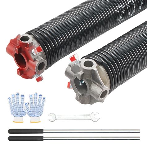 Bentism Garage Door Torsion Springs 0207 X 2 X 22 Non Slip Winding Bars 16000 Cycles