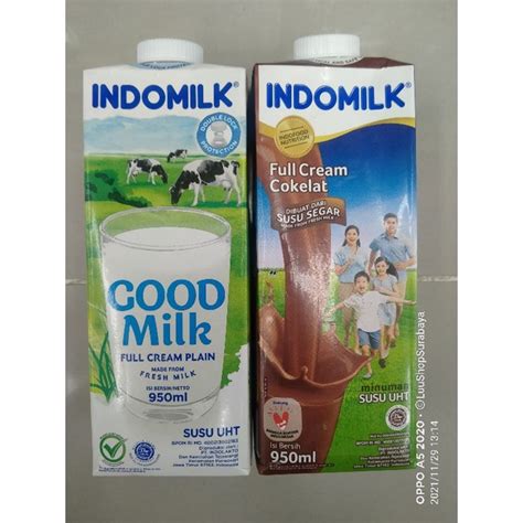 Jual Indomilk Susu Cair Uht Siap Minum Full Cream Cokelat Kotak Ml