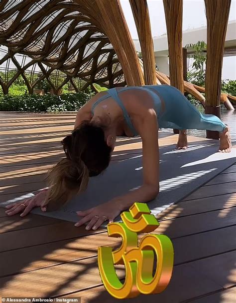 Bikini Clad Alessandra Ambrosio 42 Puts On An Eye Popping Display In A Skimpy Burnt Orange Two